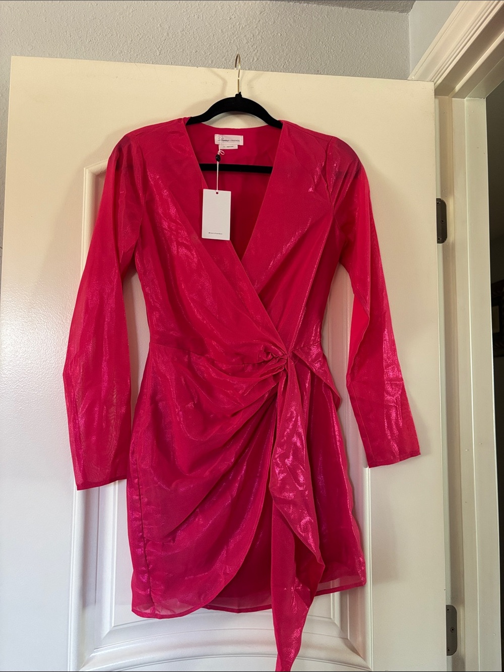 NWT Lovers and Friends Pink Long Sleeve Mini Dress